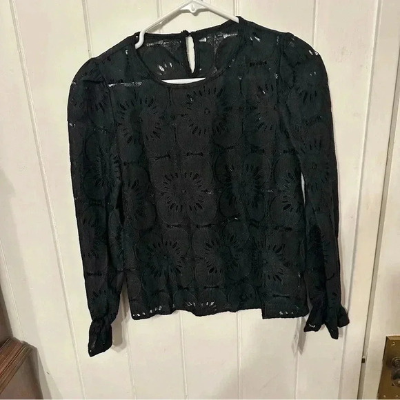 Cupshe Tops - Cupshe Black Eyelet top Size XS